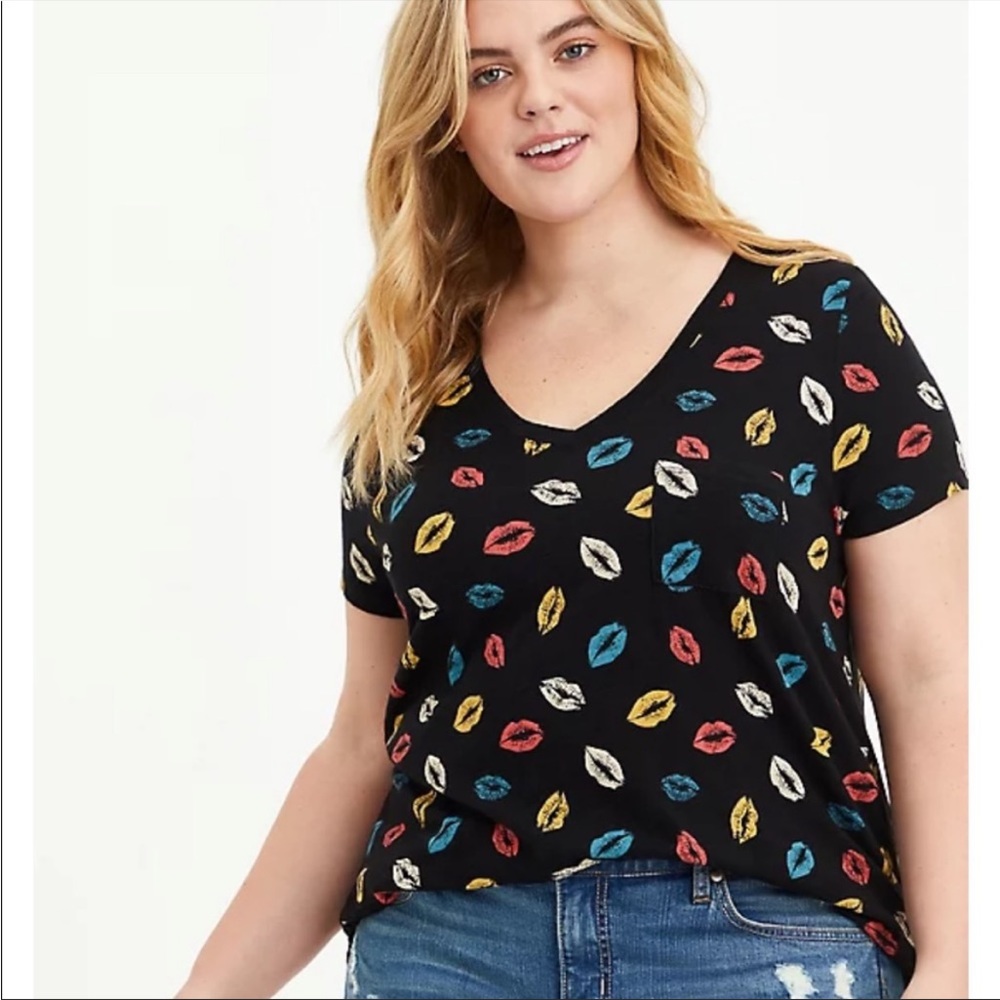 Torrid Lips Print T-Shirt